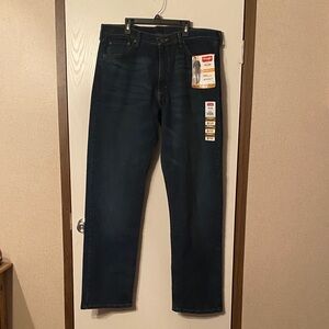 Wrangler Men's Deep Indigo Straight Jeans